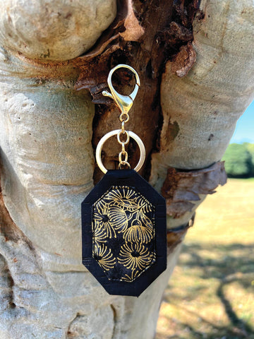 TIO - Try It Out - Cork and Flowering Gum Keyring