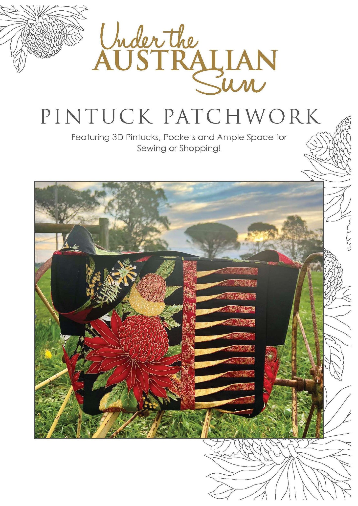 Pintuck Patchwork Bag