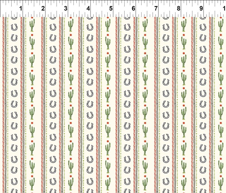 Southwest Minis 14SWM-1 Cream Horseshoe Stripe