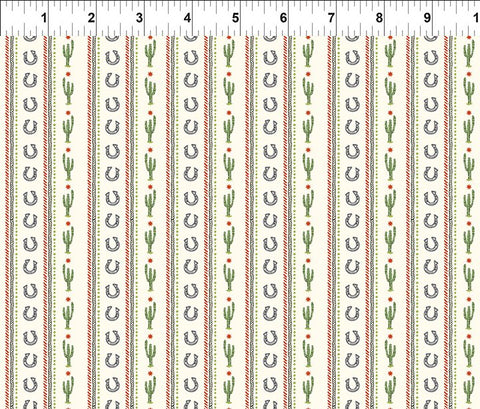Southwest Minis 14SWM-1 Cream Horseshoe Stripe