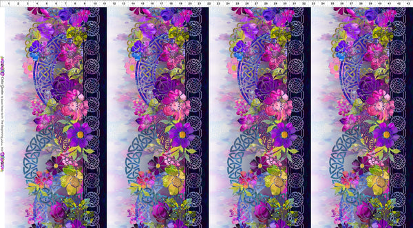 Celtic Garden 1CEL-3 BORDER - PURPLE