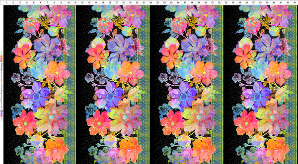 Floriana 1FLO-1, Border - Black