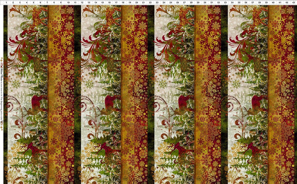 Gilded Winter 1GW-1 Border - Cream