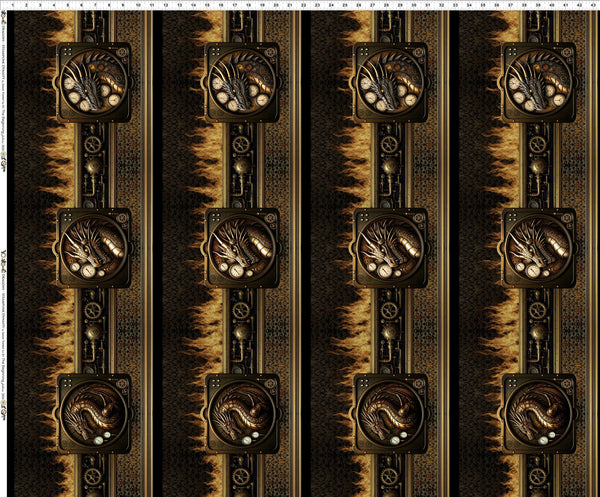 Steampunk Dragon Dynasty 3DSD-1 Border Multi