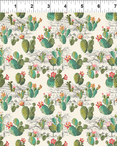 Southwest Minis 7SWM-1 Cream Cactus Scene