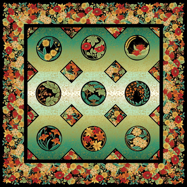 YOMU Flower Garden Quilt Pattern