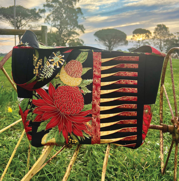 Pintuck Patchwork Bag