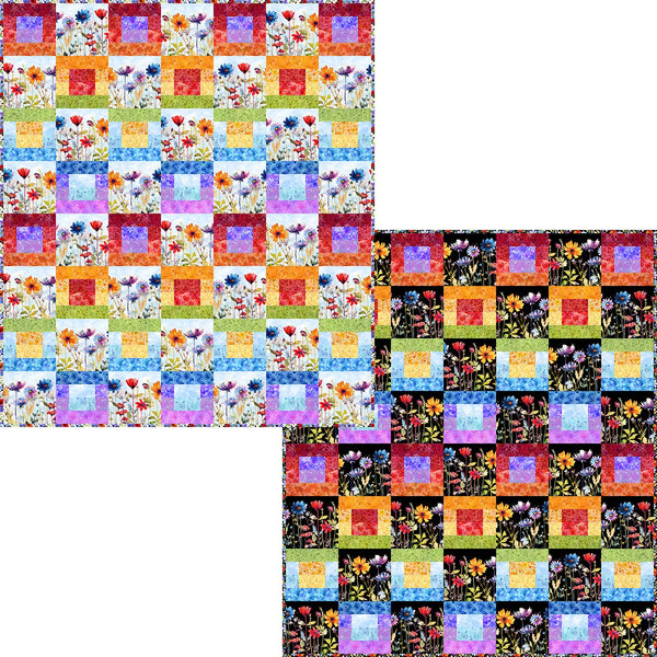 Blooming Day & Night - Strip Quilt Pattern BDN-SQP