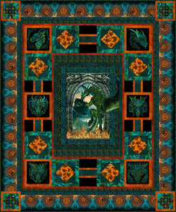 Dragons - Emerald Reign - Quilt Pattern