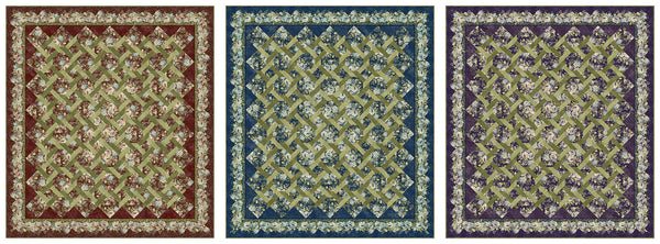 Carpet Bag Romance - Garden Twist Quilt Pattern CBR-GTQP