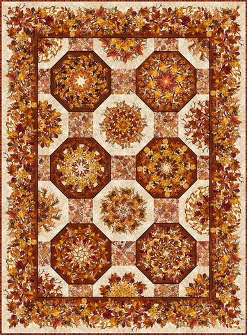 Falling Leaves - Kaleidoscope Quilt Pattern FLS-KQP