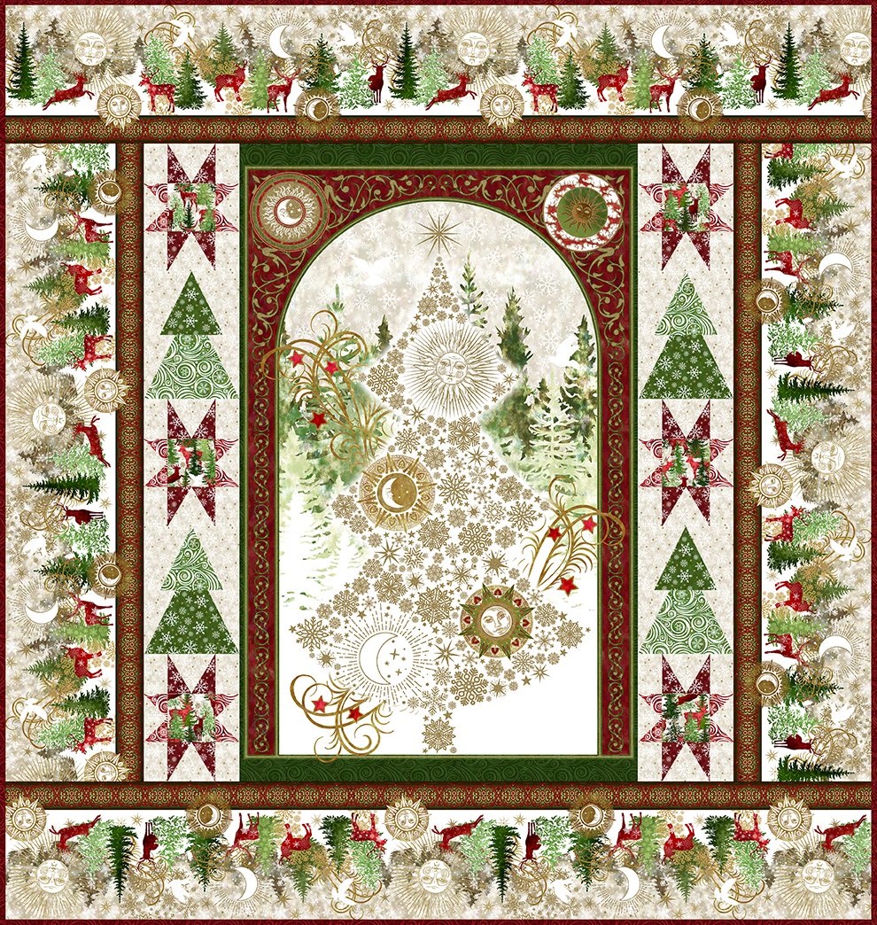 Winter Solstice II - Panel Quilt Pattern