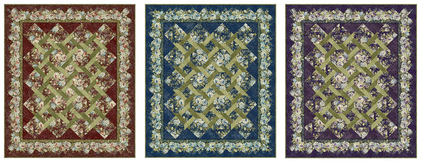 Carpet Bag Romance - Garden Twist Quilt Pattern CBR-GTQP