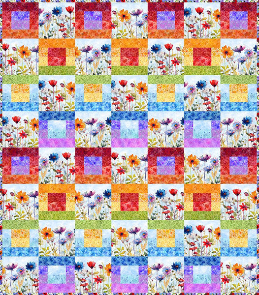 Blooming Day & Night - Strip Quilt Pattern BDN-SQP