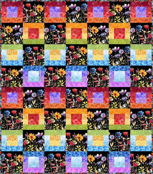 Blooming Day & Night - Strip Quilt Pattern BDN-SQP