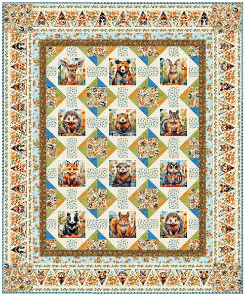 Woodland Animals Quilt Pattern QFA-A-QP