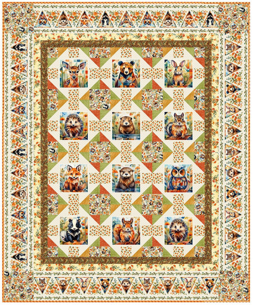 Woodland Animals Quilt Pattern QFA-A-QP