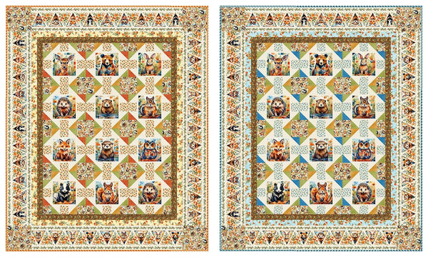 Woodland Animals Quilt Pattern QFA-A-QP