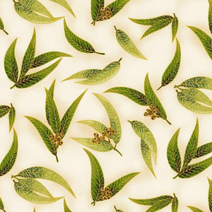 UTAS - Gum Leaves - Ivory/Green (0016-13)