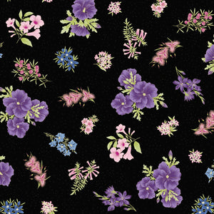 UTAS - Floral - Purple/Black (0017-20)