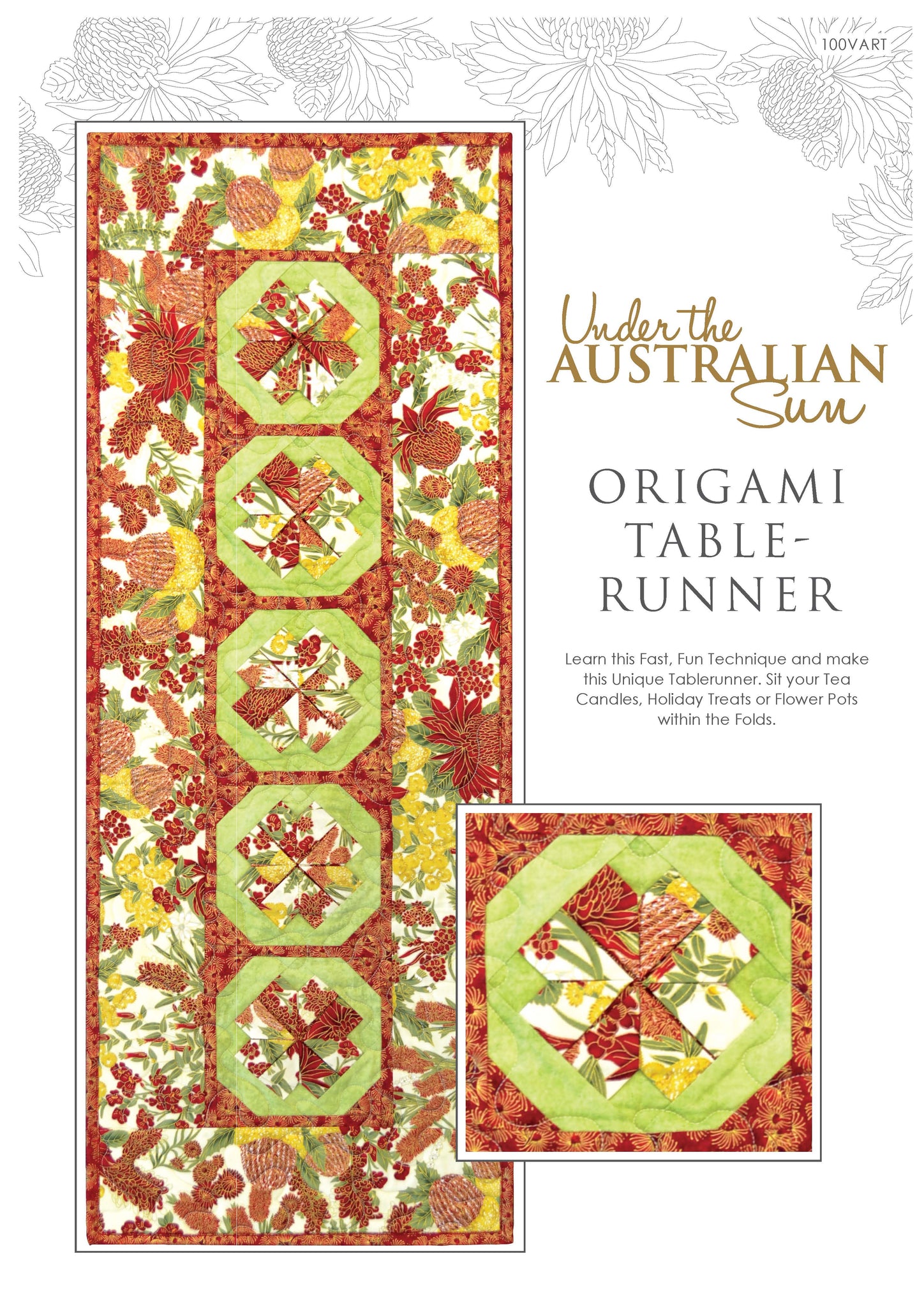 Aussie Origami Table Runner