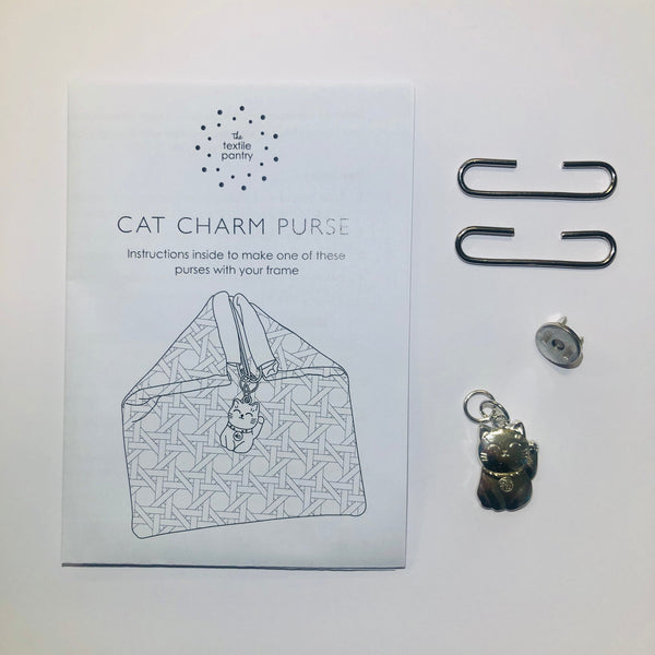 Charm Purse - Cat - Silver