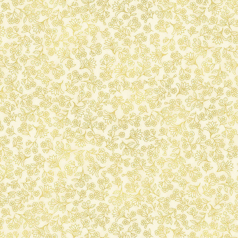 Melba - Small Floral - Cream/Gold (0003-11)