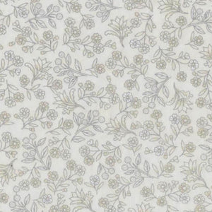 Melba - Small Floral - Ivory/Silver (0003-9)