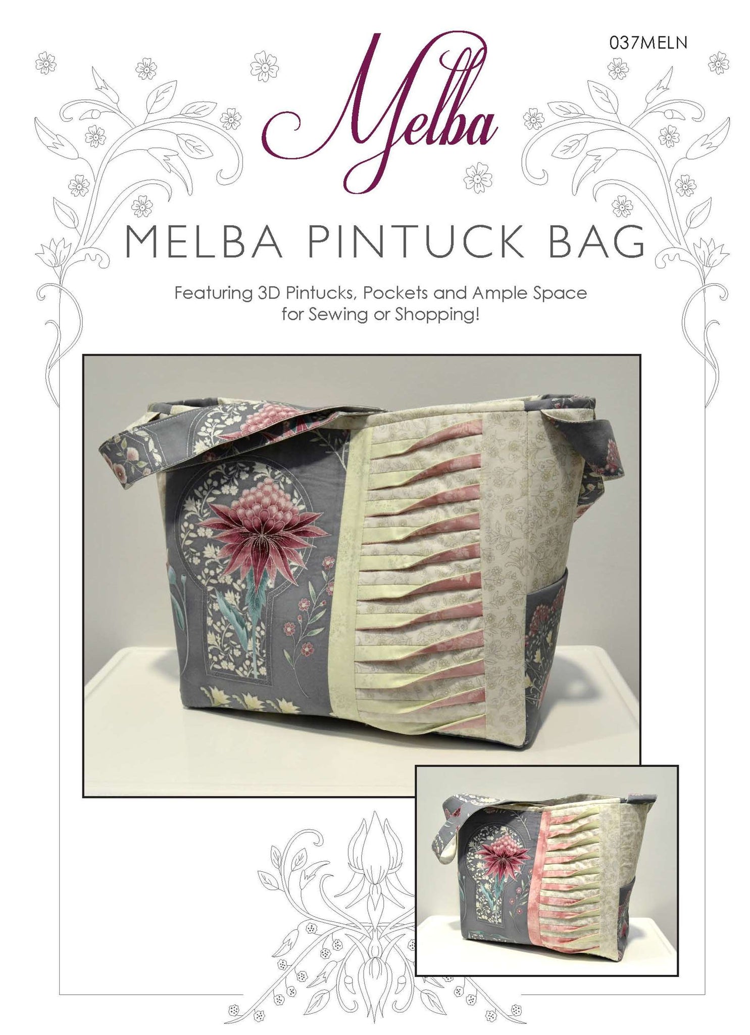 Pintuck Patchwork Bag - Melba Nouveau