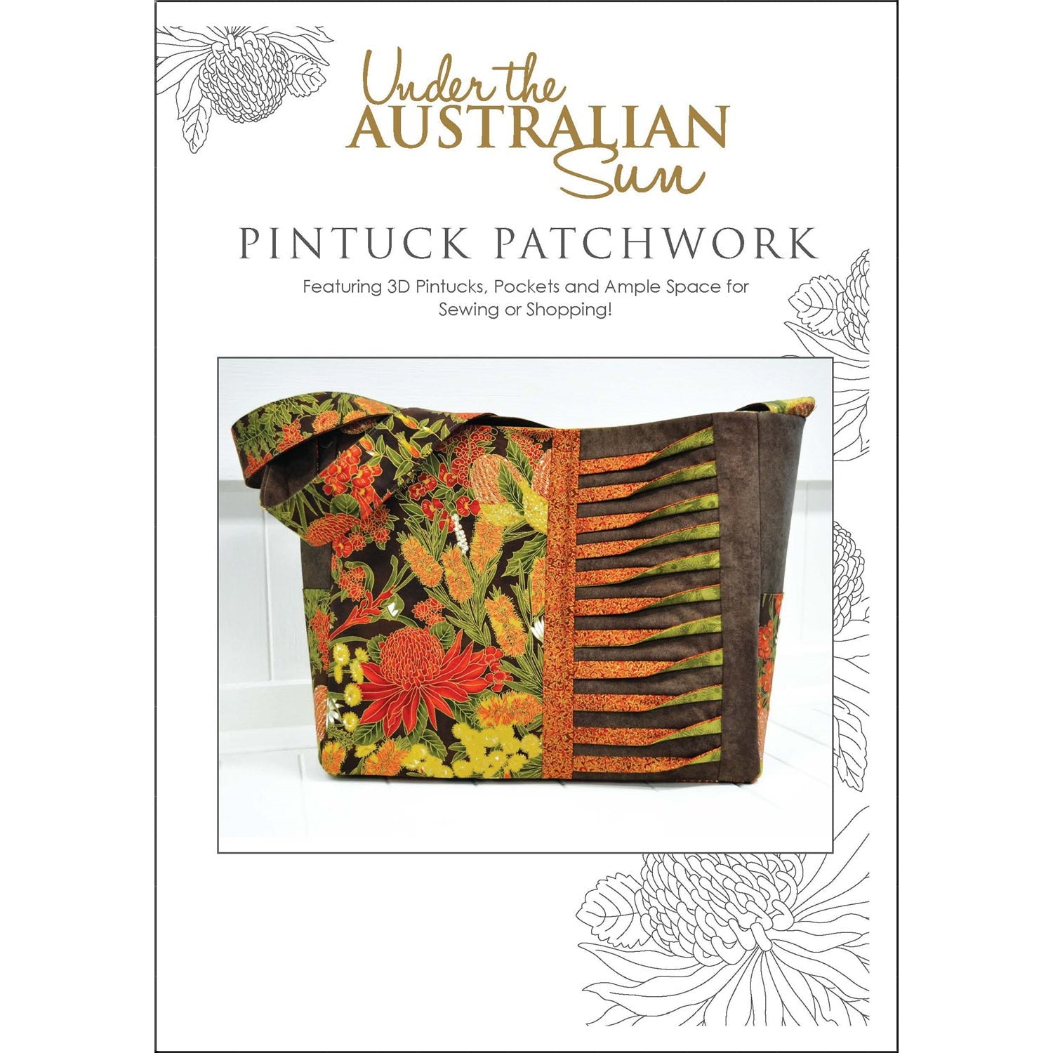 Pintuck Patchwork Bag